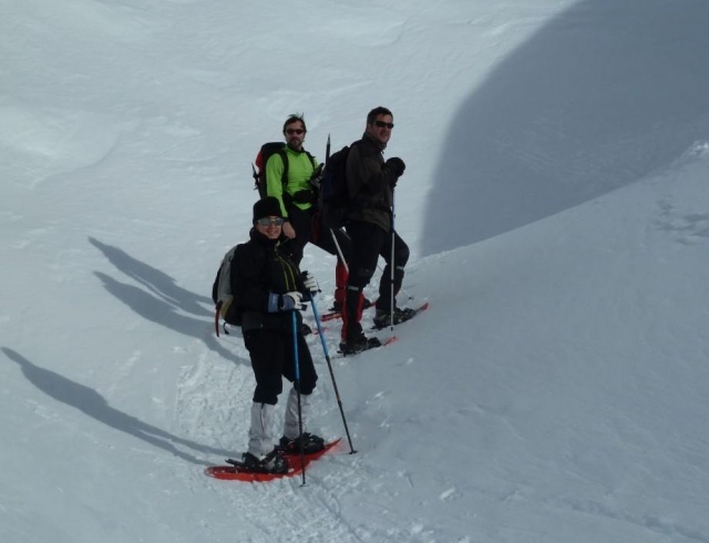 disfrutando de la nieve
